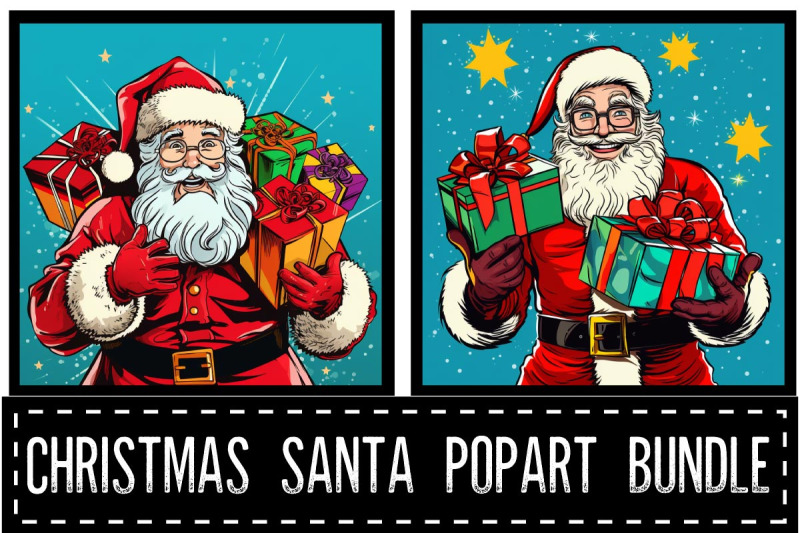 christmas-santa-pop-art