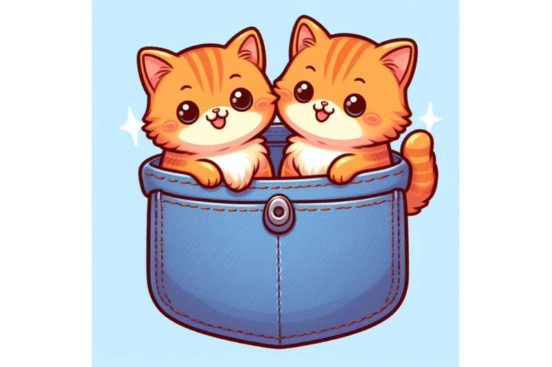 12-illustration-of-a-cute-orange-catset