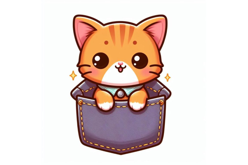 12-illustration-of-a-cute-orange-catset