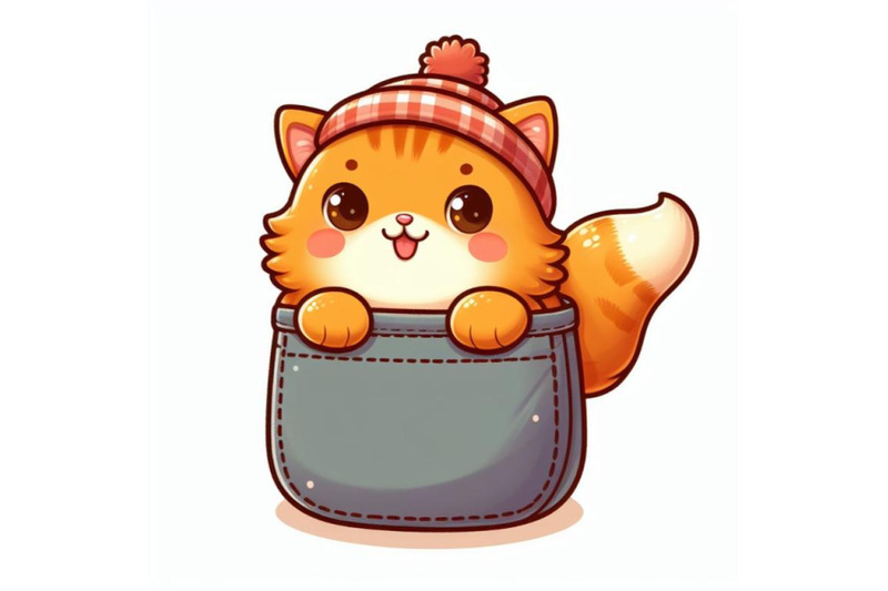 12-illustration-of-a-cute-orange-catset