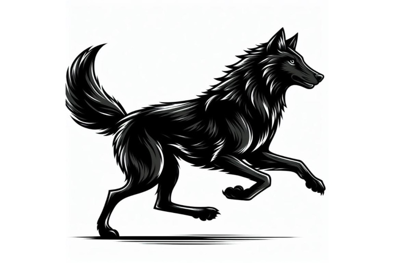 12-black-running-wolf-on-white-babundle