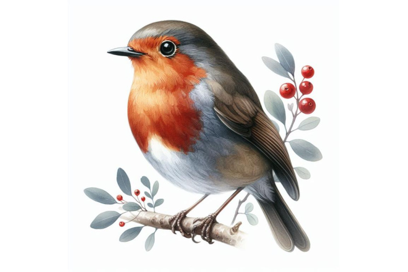 12-robin-watercolor-bird-illustratioset