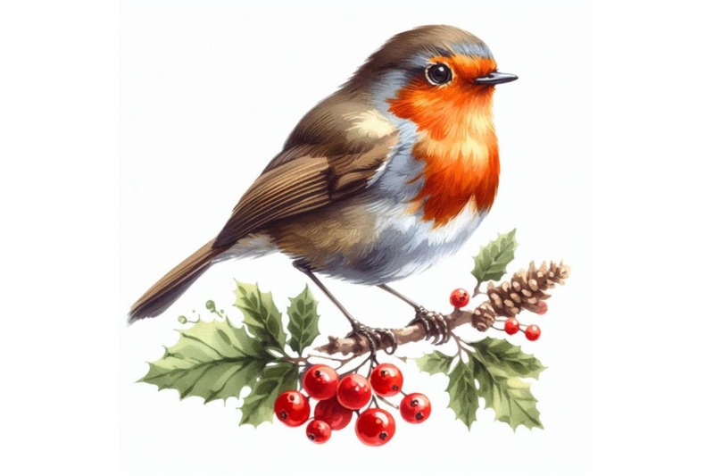 12-robin-watercolor-bird-illustratioset