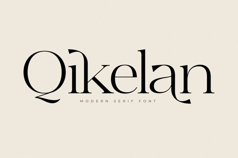 qikelan-modern-serif-font