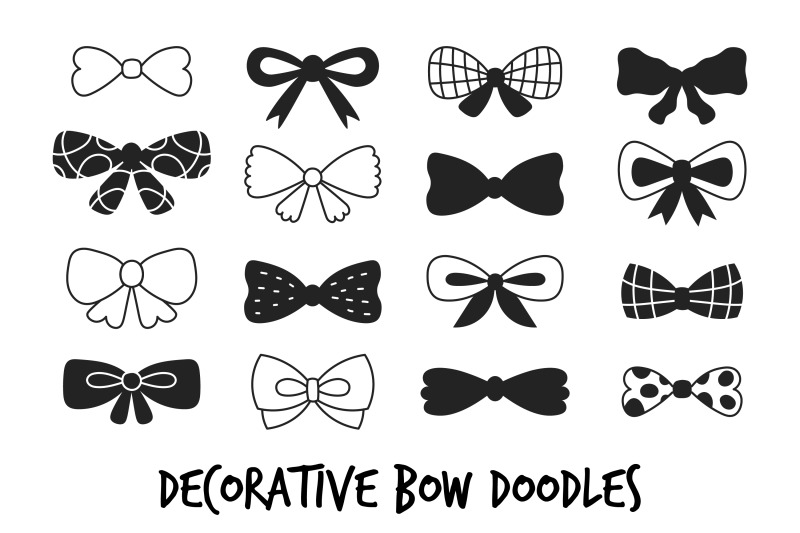 vintage-bow-doodles-png-clipart-eps