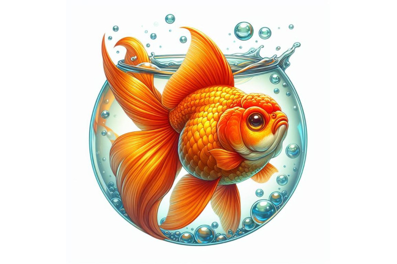 8-one-goldfish-isolated-on-a-whit-bundle