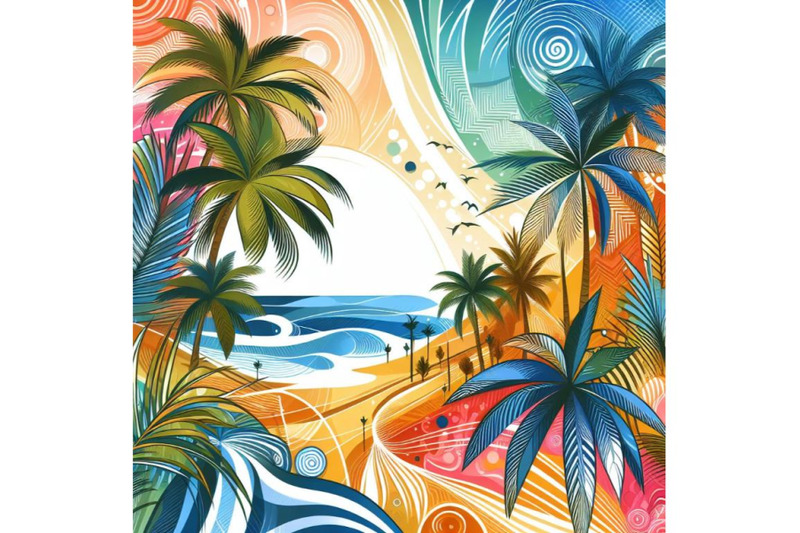 8-abstract-summer-tropical-palm-t-bundle