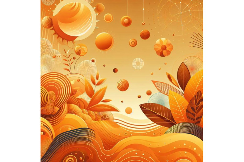 8-abstract-illustration-of-orange-set