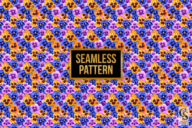 spring-pansy-flowers-seamless-patterns