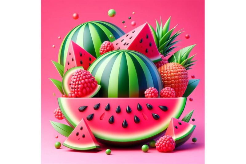 8-watermelon-pink-backgr-bundle