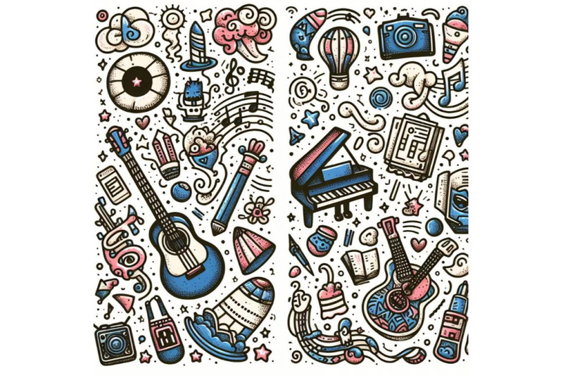 8-doodle-melody-art-isolated-on-w-bundle