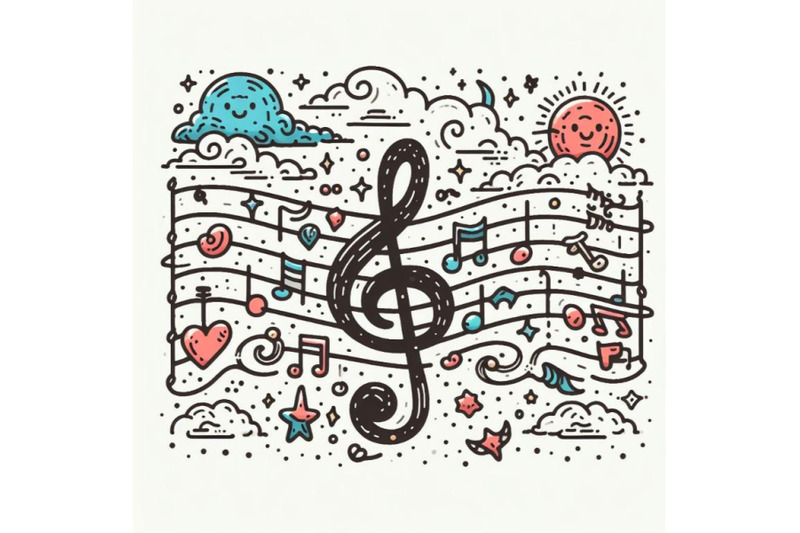 8-doodle-melody-art-isolated-on-w-bundle