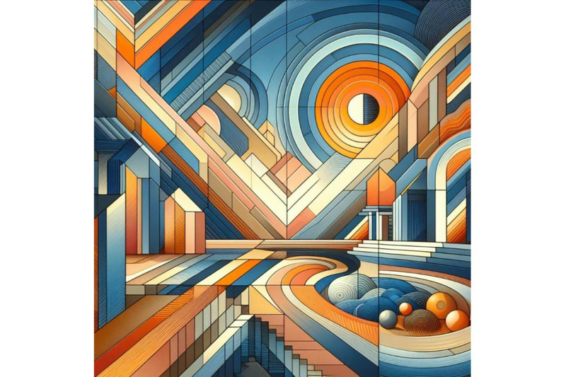 8-geometric-painting-in-blue-and-bundle