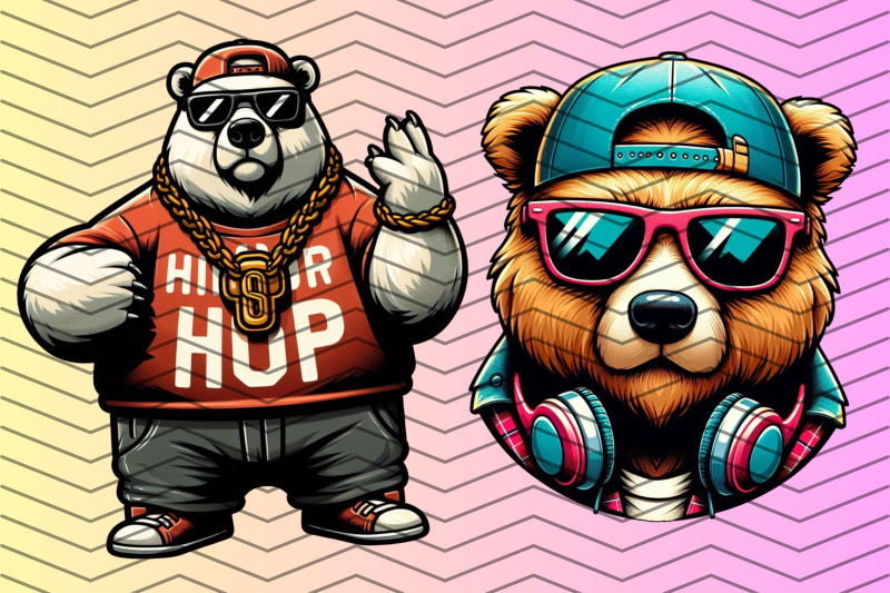 hip-hop-cool-bear-clipart-illustration