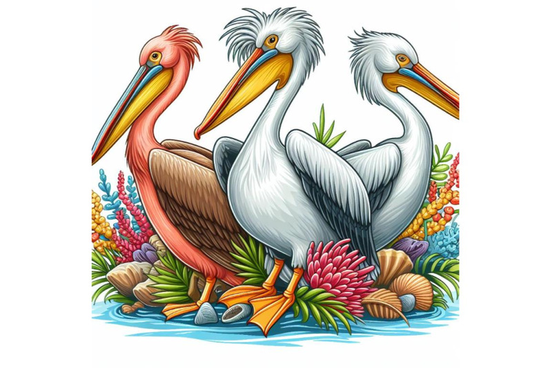 8-exotic-marine-pelican-bird-i-bundle