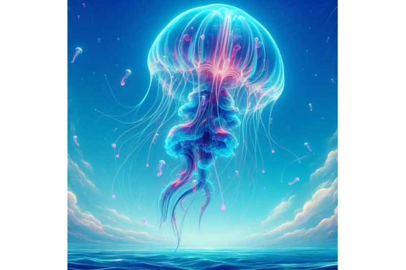 8-fantasy-jellyfish-against-blue-bundle