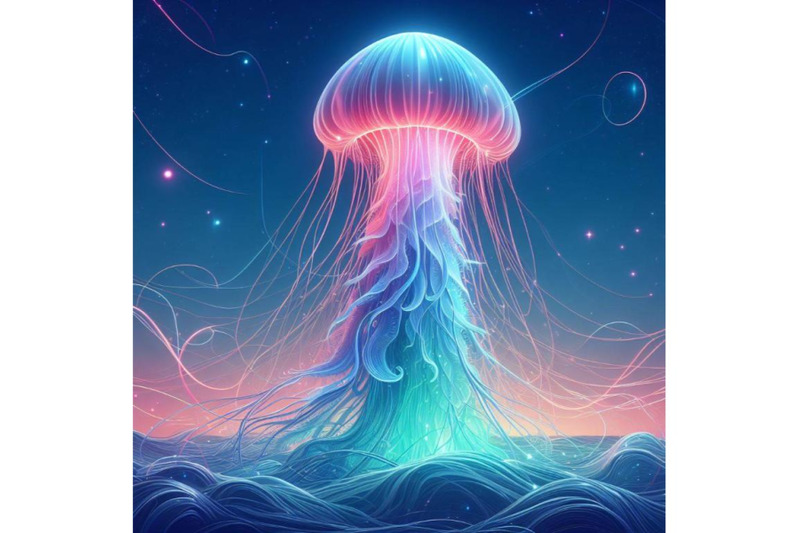 8-fantasy-jellyfish-against-blue-bundle