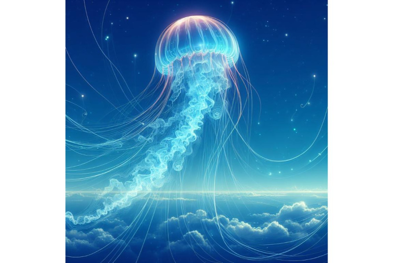 8-fantasy-jellyfish-against-blue-bundle