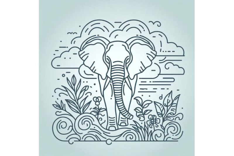 8-hand-drawn-elephant-icon-one-l-bundle