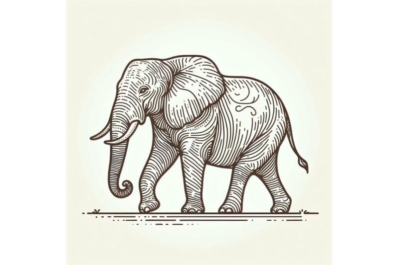 8-hand-drawn-elephant-icon-one-l-bundle