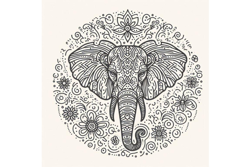 8-hand-drawn-elephant-icon-one-l-bundle