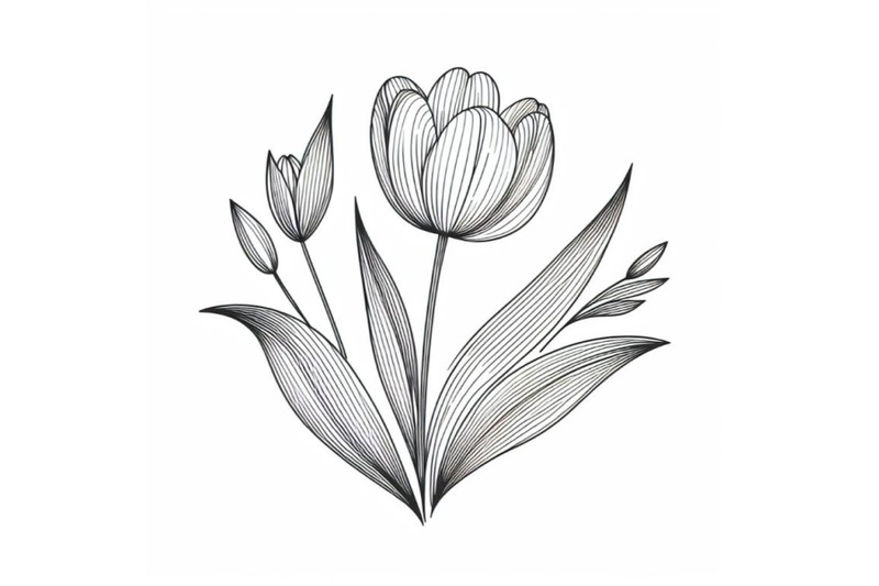 8-tulip-contour-drawing-minimal-bundle