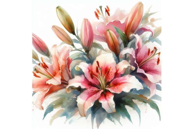 8-watercolour-lily-flowers-impressset