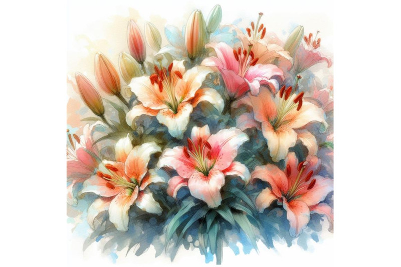 8-watercolour-lily-flowers-impressset