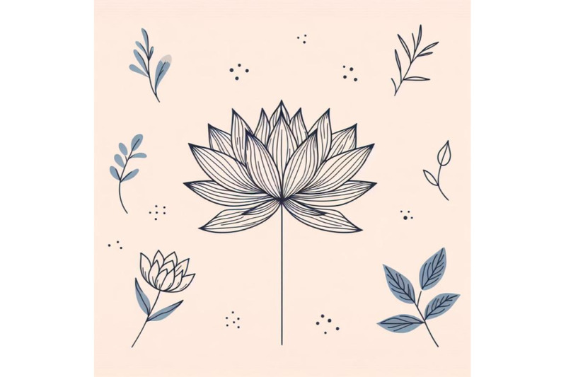 8-trendy-lotus-line-art-vectorbundle