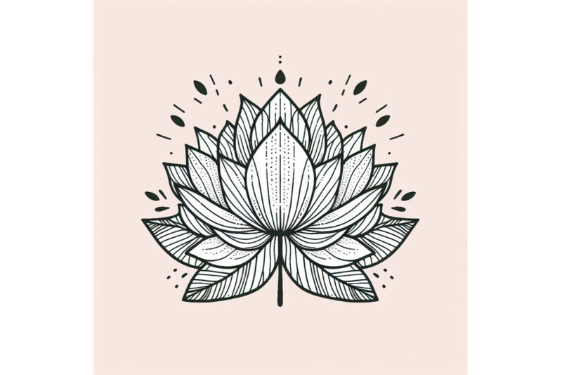 8-trendy-lotus-line-art-vectorbundle