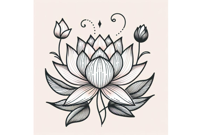 8-trendy-lotus-line-art-vectorbundle