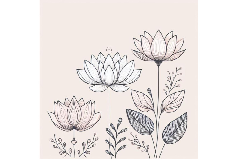 8-trendy-lotus-line-art-vectorbundle