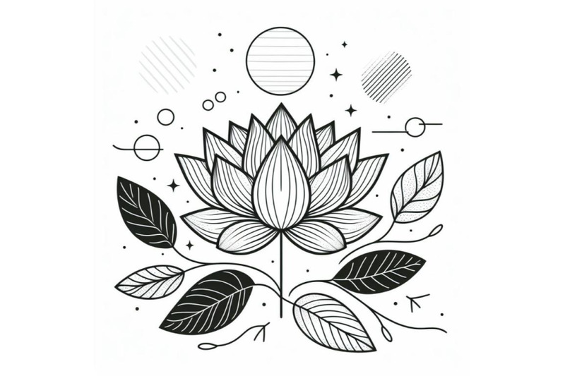 8-trendy-lotus-line-art-vectorbundle