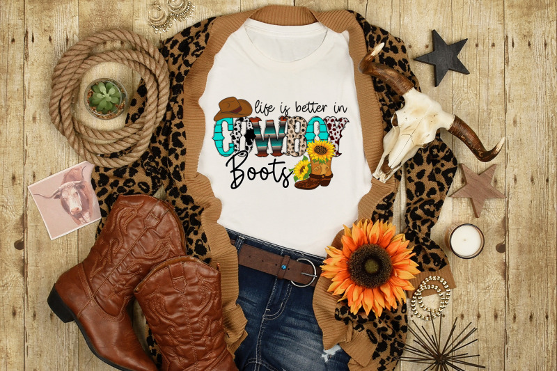 life-is-better-in-cowboy-boots-western-png