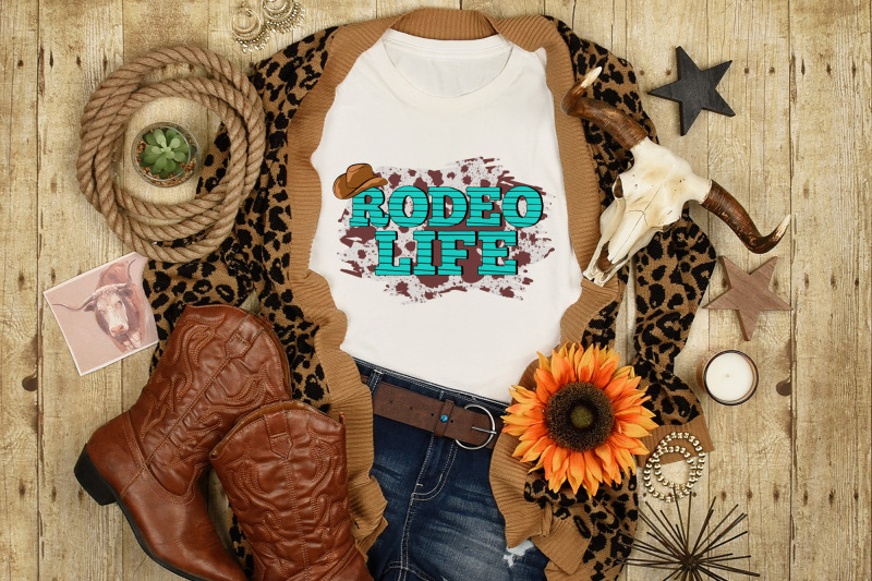 western-sublimation-design-rodeo-life