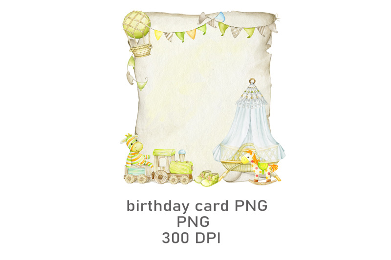 eco-toys-clipart-boho-baby-birthday-invitation-watercolor-clipart-kid-039