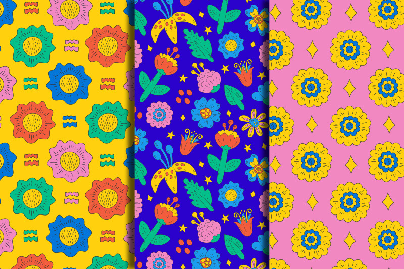 funky-flowers-seamless-patterns-jpg-eps