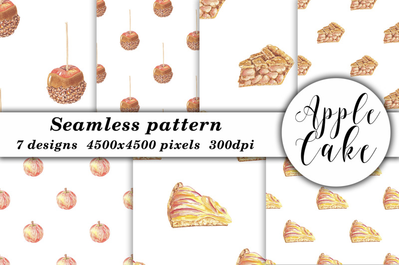 apple-cake-pie-pattern-seamless-watercolor-for-art-design