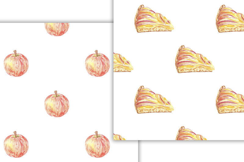 apple-cake-pie-pattern-seamless-watercolor-for-art-design