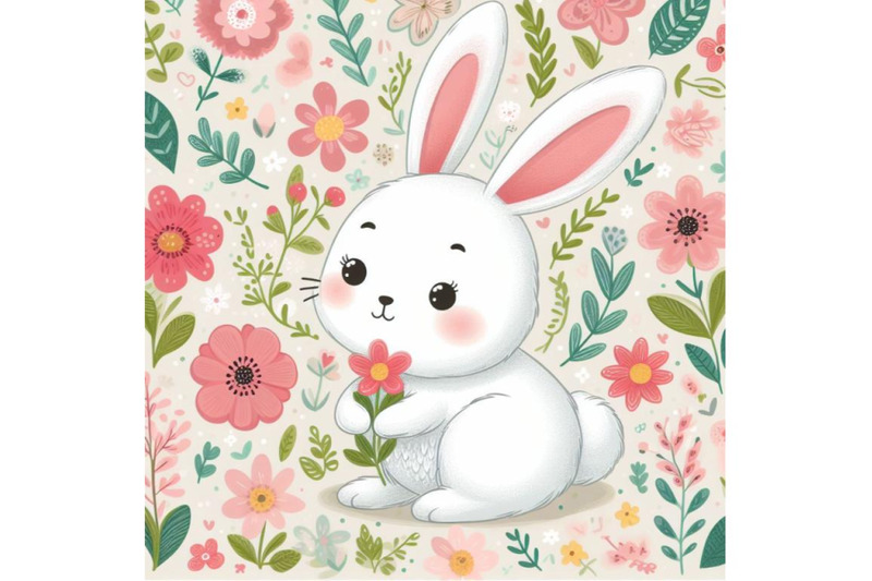 8-cute-bunny-in-floral-back-bundle