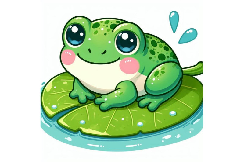 8-cute-frog-setting-on-a-wate-bundle