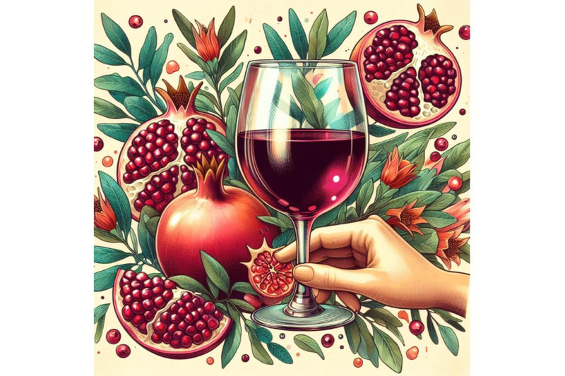 8-glass-of-wine-in-hand-pomegran-bundle