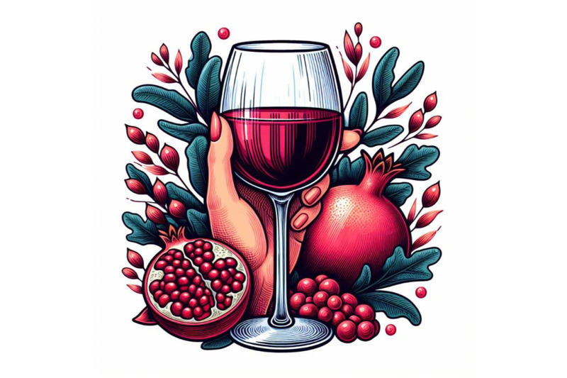 8-glass-of-wine-in-hand-pomegran-bundle