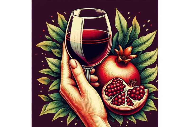 8-glass-of-wine-in-hand-pomegran-bundle