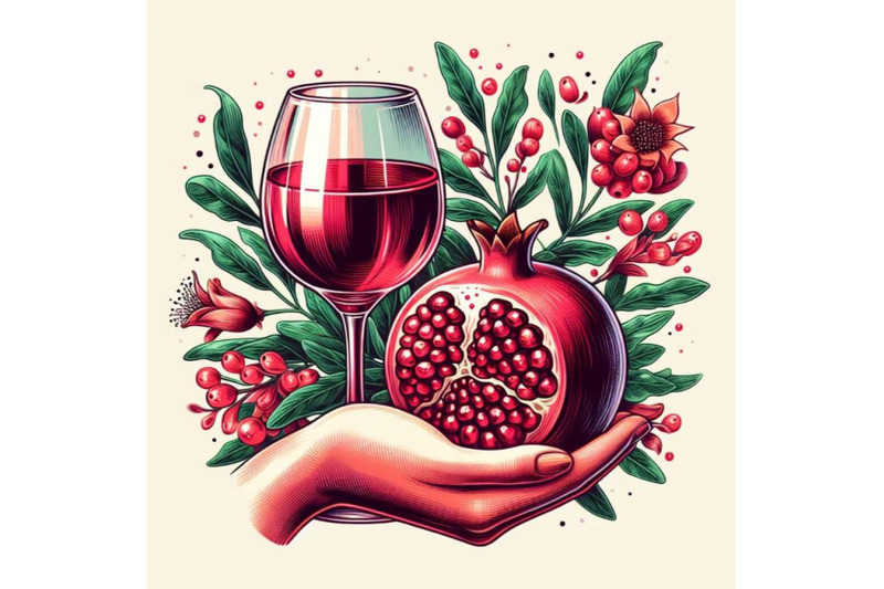 8-glass-of-wine-in-hand-pomegran-bundle