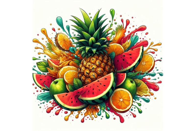 8-abstract-fruit-splash-pineappl-bundle