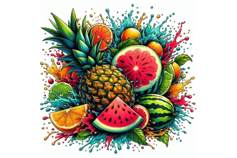 8-abstract-fruit-splash-pineappl-bundle