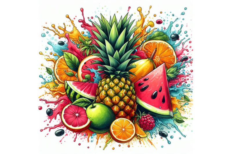 8-abstract-fruit-splash-pineappl-bundle