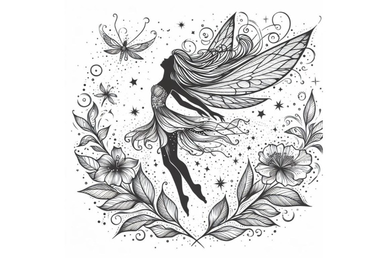 8-beautiful-fairy-line-art-fall-d-bundle