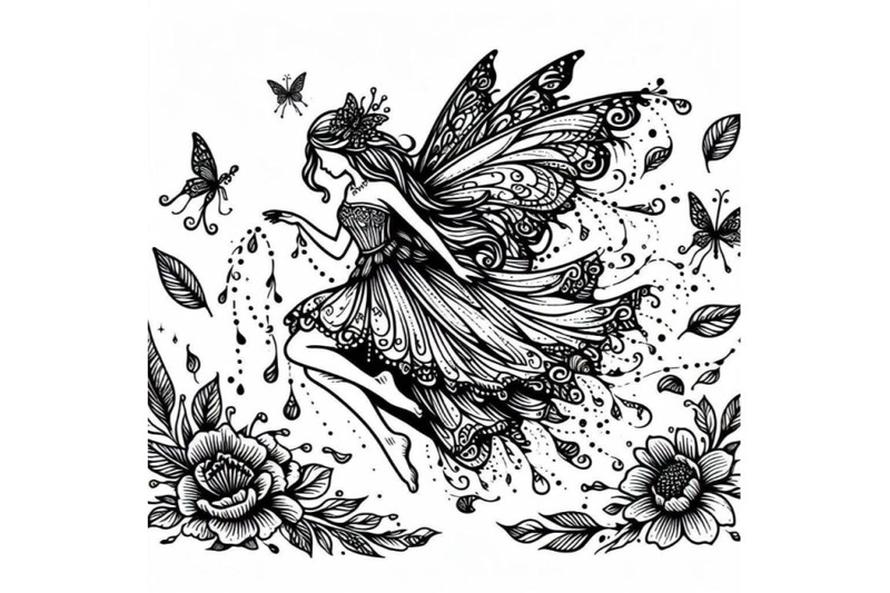 8-beautiful-fairy-line-art-fall-d-bundle